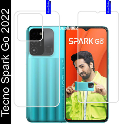 DESIBUZZ Front and Back Screen Guard for Tecno Spark Go 2022, Spark Go 2022(Pack of 2)