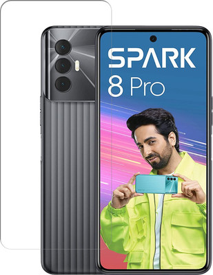 VDAT Tempered Glass Guard for Tecno SPARK 8 PRO(Pack of 1)
