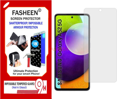 Fasheen Tempered Glass Guard for SAMSUNG GALAXY A52 5G (Flexible Shatterproof)(Pack of 1)