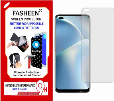 Fasheen Tempered Glass Guard for OPPO RENO4 LITE (Flexible Shatterproof)(Pack of 1)