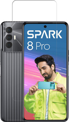 VDAT Tempered Glass Guard for Tecno SPARK 8 PRO(Pack of 1)
