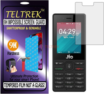 TELTREK Tempered Glass Guard for JIO LYF LYF 2403 (Flexible Shatterproof)(Pack of 1)
