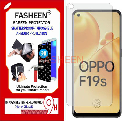 Fasheen Tempered Glass Guard for OPPO F19 S (Flexible Shatterproof)(Pack of 1)