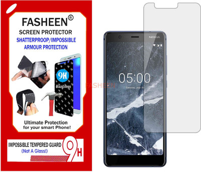Fasheen Tempered Glass Guard for NOKIA 5 2018 (Flexible Shatterproof)(Pack of 1)