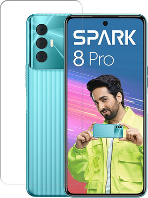 VDAT Tempered Glass Guard for Tecno SPARK 8 PRO(Pack of 1)