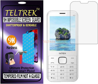 TELTREK Tempered Glass Guard for INTEX AQUA A9 (Flexible Shatterproof)(Pack of 1)