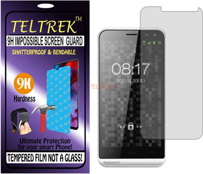 TELTREK Tempered Glass Guard for KARBONN A12 (Flexible Shatterproof)(Pack of 1)