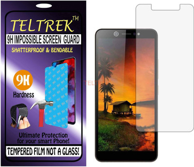 TELTREK Tempered Glass Guard for ITEL A44 (Flexible Shatterproof)(Pack of 1)