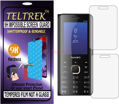 TELTREK Tempered Glass Guard for TAMBO S2440 (Flexible Shatterproof)(Pack of 1)