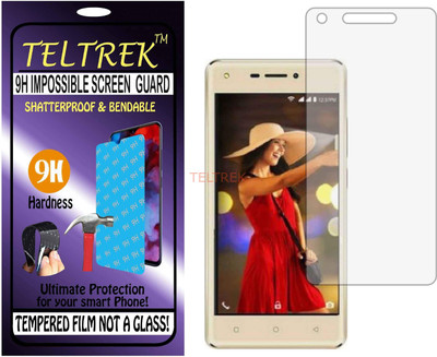 TELTREK Tempered Glass Guard for INTEX AQUA LIONS 3 (Flexible Shatterproof)(Pack of 1)