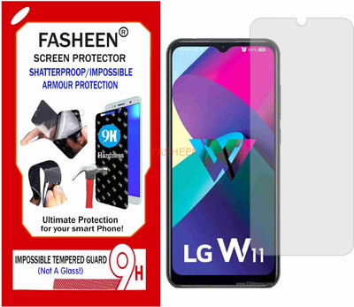 Fasheen Tempered Glass Guard for LG W31 PLUS (Flexible Shatterproof)(Pack of 1)