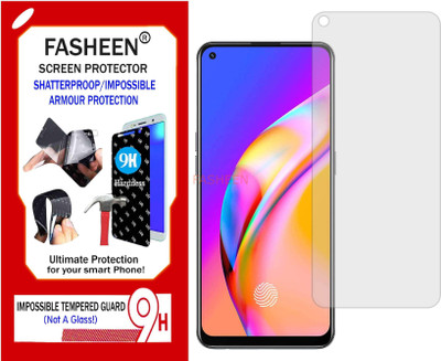 Fasheen Tempered Glass Guard for OPPO F19 PRO (Flexible Shatterproof)(Pack of 1)