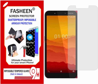 Fasheen Tempered Glass Guard for NOKIA C2 (Flexible Shatterproof)(Pack of 1)