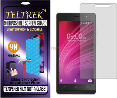 TELTREK Tempered Glass Guard for LAVA A97 2GB PLUS (Flexible Shatterproof)(Pack of 1)