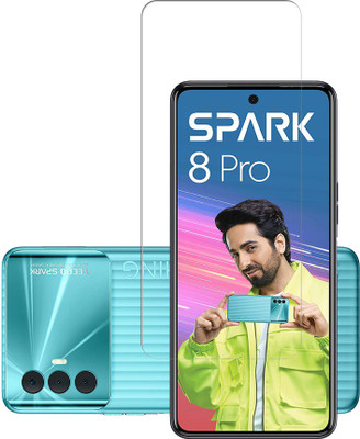 AKSHUD Tempered Glass Guard for Tecno Spark 8 Pro(Pack of 1)