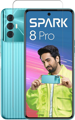 BRENZZ Tempered Glass Guard for Tecno Spark 8 Pro(Pack of 1)