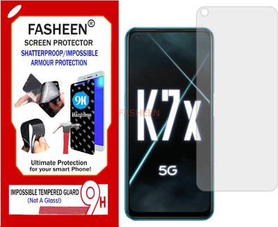 Fasheen Tempered Glass Guard for OPPO K7X 5G (Flexible Shatterproof)(Pack of 1)