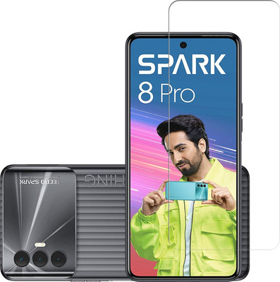 BRENZZ Tempered Glass Guard for Tecno Spark 8 Pro(Pack of 1)