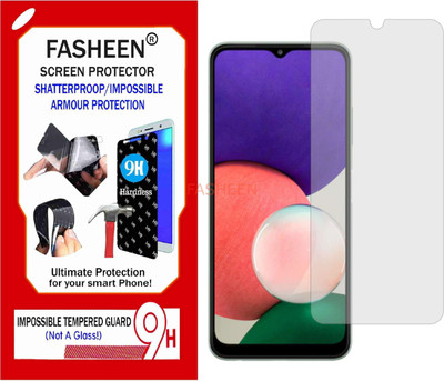 Fasheen Tempered Glass Guard for SAMSUNG GALAXY A22 5G (Flexible Shatterproof)(Pack of 1)