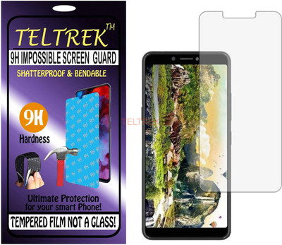 TELTREK Tempered Glass Guard for ITEL A45 (Flexible Shatterproof)(Pack of 1)