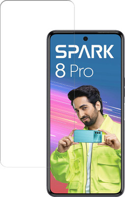 DSCASE Tempered Glass Guard for Tecno Spark 8 Pro(Pack of 1)