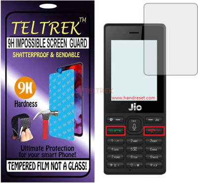 TELTREK Tempered Glass Guard for JIO F61 (Flexible Shatterproof)(Pack of 1)
