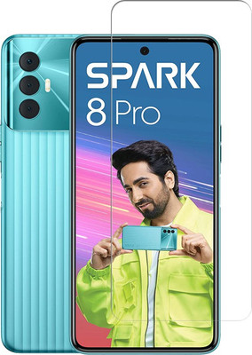 BRENZZ Tempered Glass Guard for Tecno Spark 8 Pro(Pack of 1)