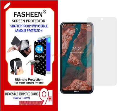 Fasheen Tempered Glass Guard for NOKIA X20 (Flexible Shatterproof)(Pack of 1)