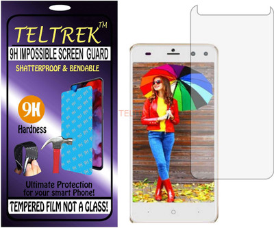 TELTREK Tempered Glass Guard for INTEX LIONS T1 PLUS (Flexible Shatterproof)(Pack of 1)