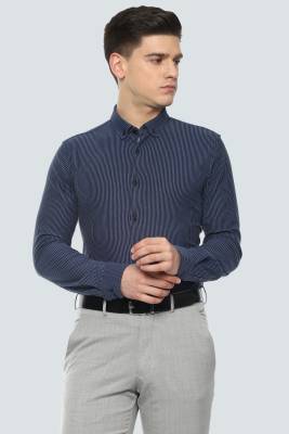 LOUIS PHILIPPE Men Checkered Formal Blue, White Shirt - Buy LOUIS