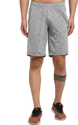 MACK JONNEY Printed Men Grey Regular Shorts