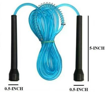 LKDS Fitness Skipping Rope Free Style Blue Freestyle Skipping Rope Freestyle Skipping Rope(Length: 270 cm)