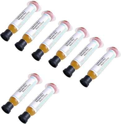 WOWSOME 8 Pcs. No-Clean Soldering Paste Flux RMA-223 10cc (8 Piece, Weight: 10G each) 0 W Simple(Round Tip)