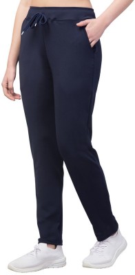 Bluecon Solid Women Dark Blue Track Pants