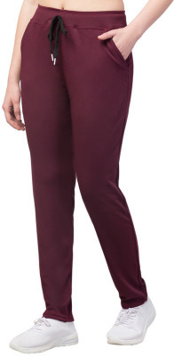 Bluecon Solid Women Maroon Track Pants