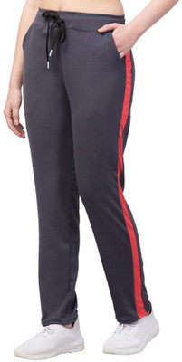 Bluecon Solid Women Grey Track Pants
