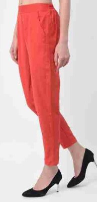 ISHASHIV FASHION Regular Fit Women Orange Trousers