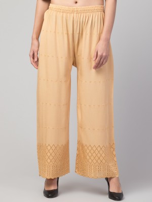 STYLE PREZONE Relaxed Women Beige Trousers