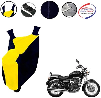 AUTO PEARL Two Wheeler Cover for Royal Enfield(Thunderbird 500, Yellow, Blue)