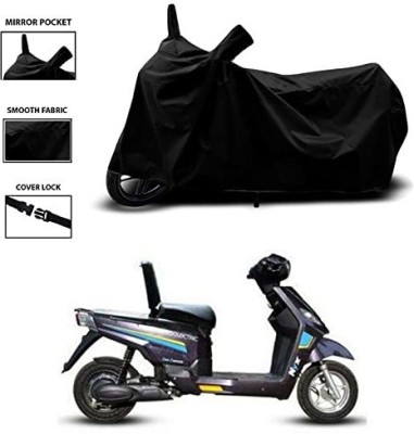 KEDIT Two Wheeler Cover for Hero(Electric Wave Dx, Black)