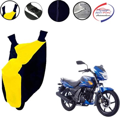 AUTO PEARL Two Wheeler Cover for TVS(Flame SR125, Yellow, Blue)