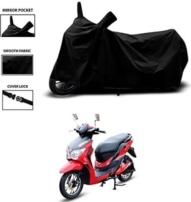 KEDIT Waterproof Two Wheeler Cover for Hero(Electric Dash BS6, Black)