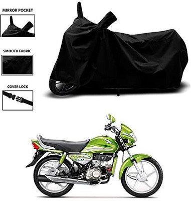 KEDIT Two Wheeler Cover for Hero(HF Deluxe Eco, Black)