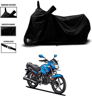 KEDIT Waterproof Two Wheeler Cover for Hero(Glamour Programmed FI BS6, Black)