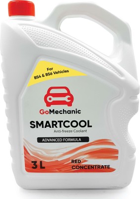 GoMechanic Smartcool Coolant Antifreeze Red Concentrate 1:3 For Passenger & Commercial Cars Coolant(3 L, Pack of 1)