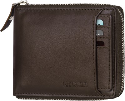 HYDEIN Men Casual, Trendy, Evening/Party Brown Genuine Leather Wallet(14 Card Slots)