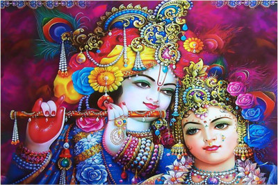 PR DESIGN SOLUTION Religious Multicolor Wallpaper(91 cm x 60 cm)