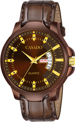 Casado All Brown| Gold Tone | Working Day and Date | Minimalism All Brown| Gold Tone | Working Day and Date | Minimalism Analog Watch  - For Men