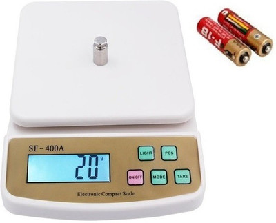 Siya Shine Smart Electronic Digital 1Gram-10 Kg Weight Scale, Kitchen weight machine, Weighing Scale(White)