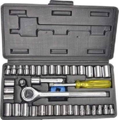 UKRAINEZ 40 PCS Combination Socket Wrench Set AA-70, 40 PCS Wrench set 40 in 1 Socket Wrench Set Hardware Auto Car Repair Screw Driver Set- 40 Pcs Single Sided Socket Wrench(Pack of 1)